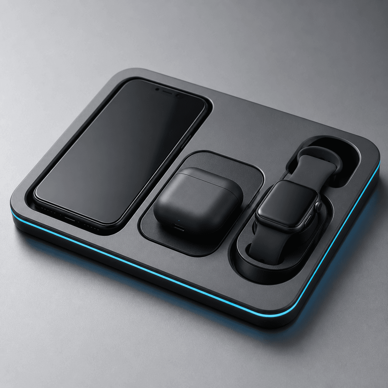 PowerDeck Multi-Device Station concept on a clean desk